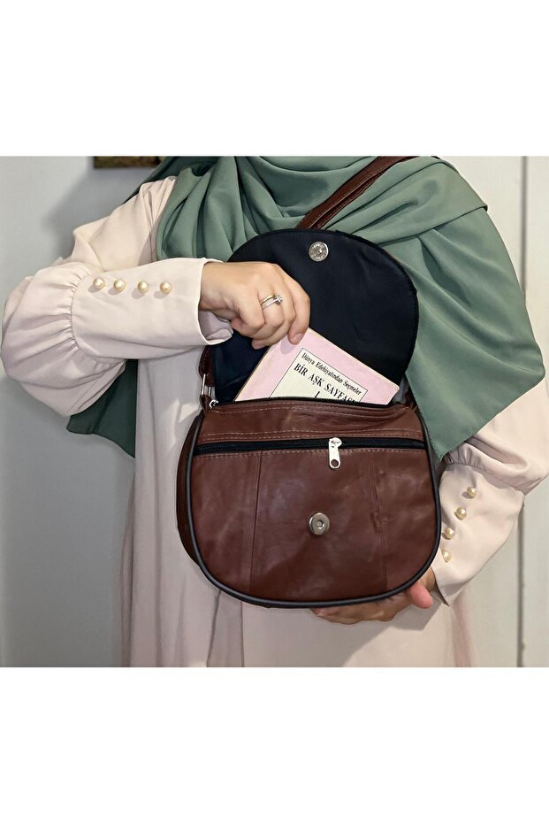 TABA HAKİKİ DERİ MİNİ ÇANTA - 6