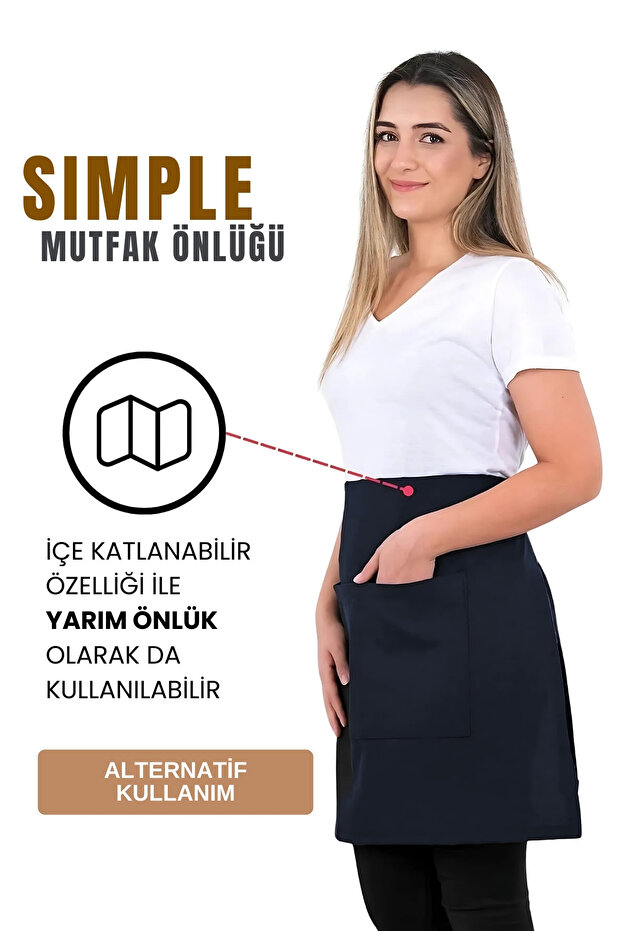 Simple kitchen apron with adjustable strap - 7