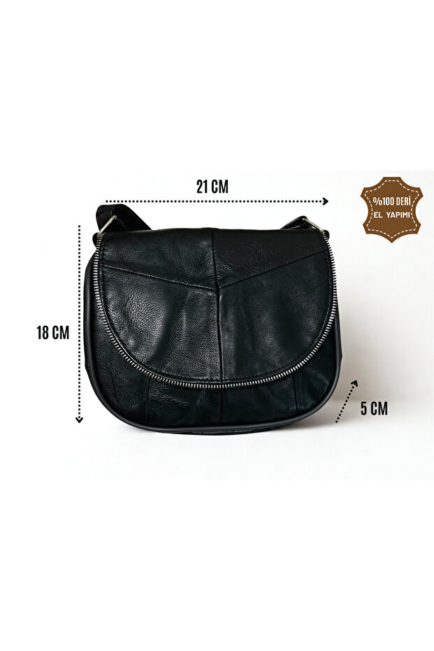 TABA HAKİKİ DERİ MİNİ ÇANTA - 4