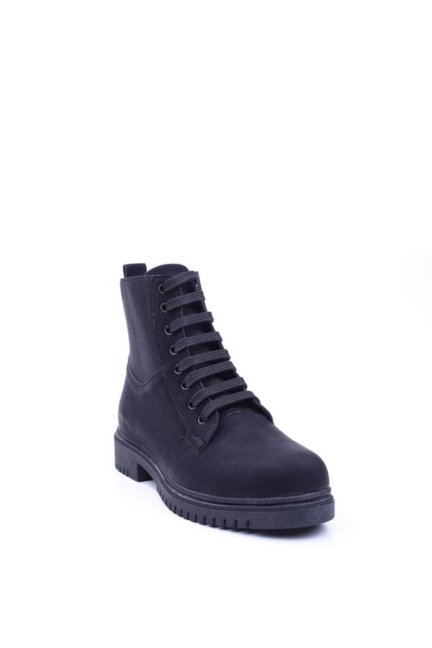 1197 Black Thermo Sole Lace-up Black Boots Daily Women's Boots