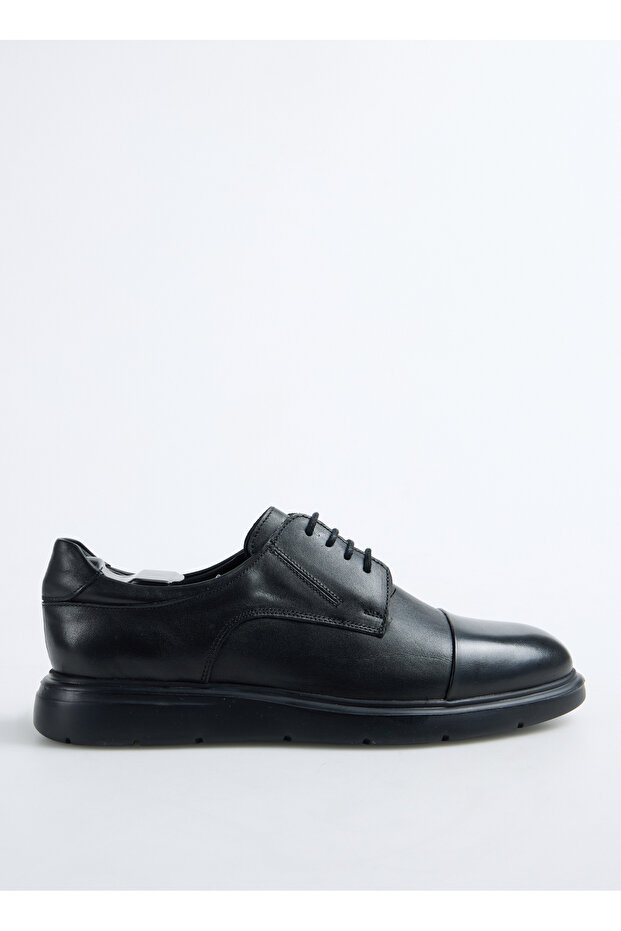 Leather Black Men's Casual Shoes Balun