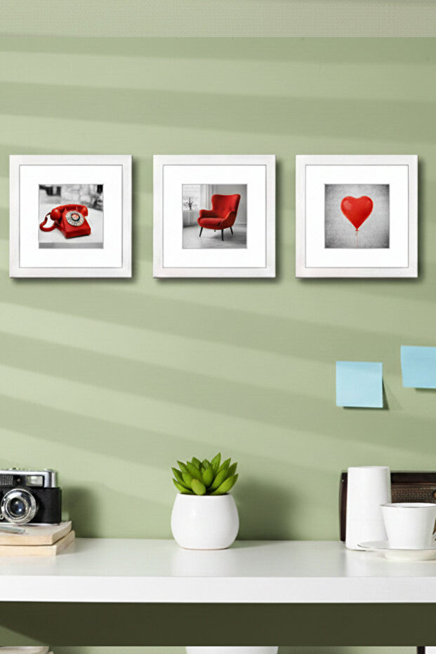 طقم إطار زجاجي PVC مقاس 20 × 20 سم! مجموعة إطارات قابلة للفك والتركيب مكونة من 3 قطع