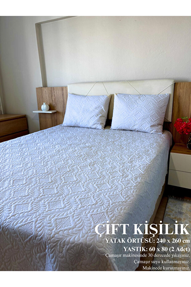 Çift Kişilik Yatak Örtüsü Kapitoneli - 2