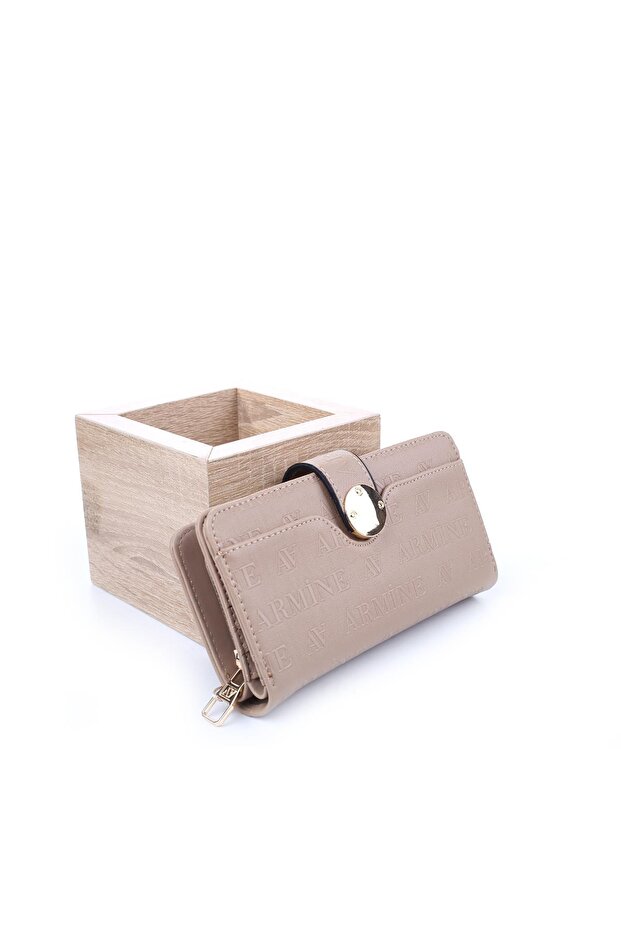 C 04 Kadın Lazer Baskılı Cüzdan & El Çantası - 1