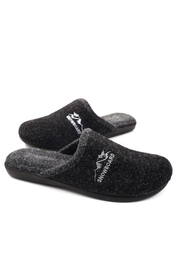 15337 Men's Winter Removable Felt Sole Home Carpet Slippers