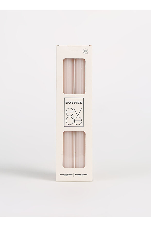 Şamdan Mum, Bedensiz, Bej - 1