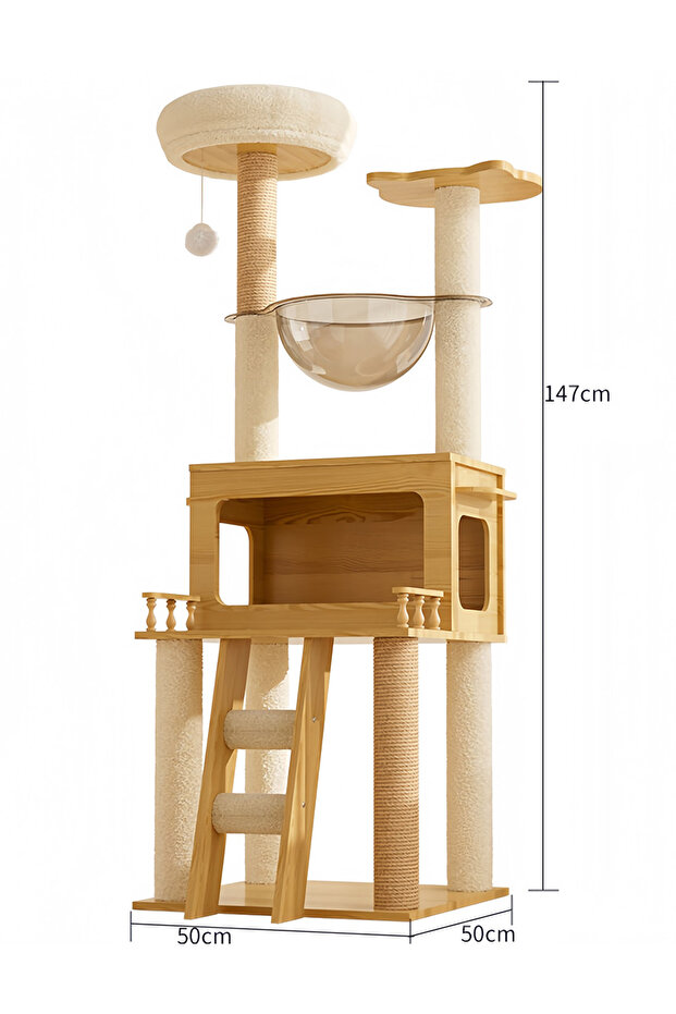إطار تسلق القطط - شجرة كبسولة للقطط - 7