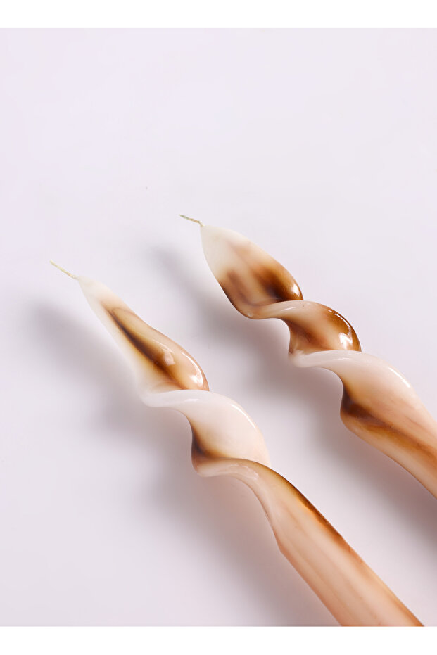 Şamdan Mum, Bedensiz, Kahve - 2