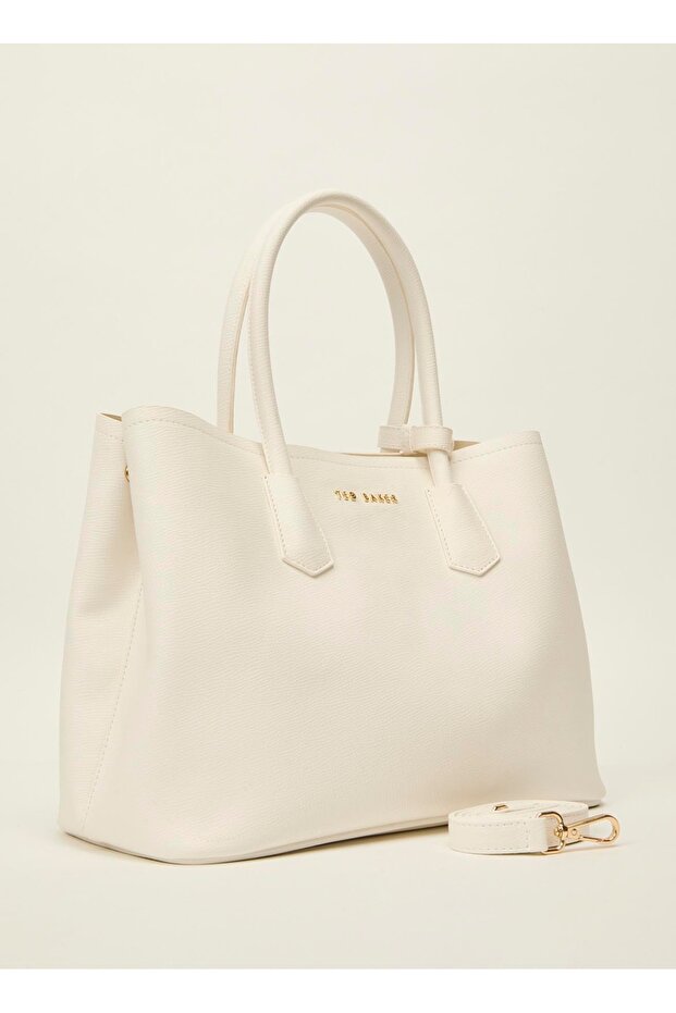 Printed Large Leather Handbag - 2