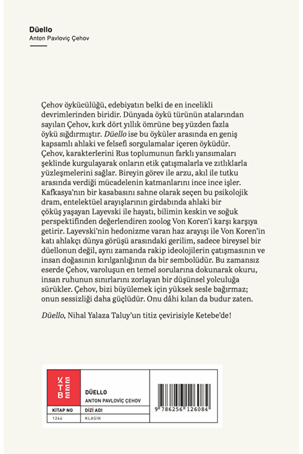 Düello Anton Pavloviç Çehov - 2