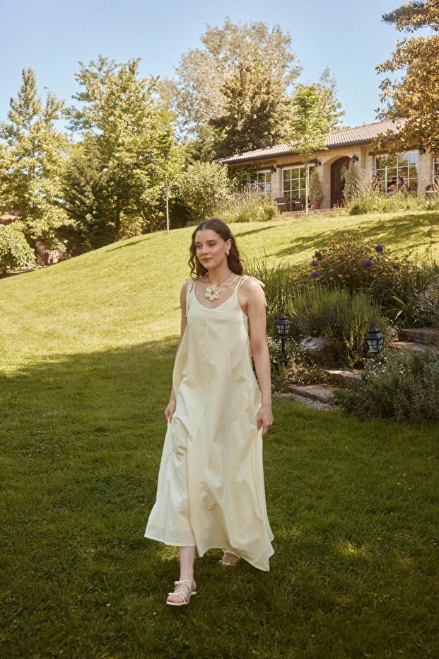 BELLA İP ASKILI ELBİSE - 1