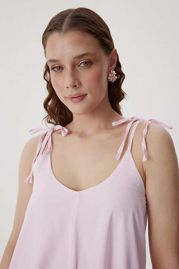 BELLA İP ASKILI ELBİSE - 6