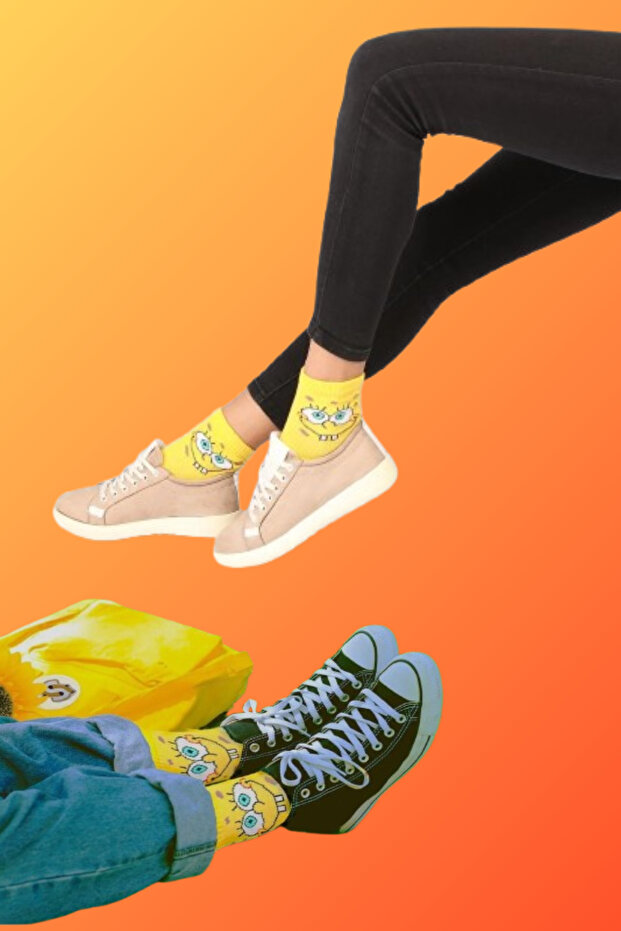 6 ζευγάρια μακριές βαμβακερές κάλτσες με πολύχρωμα σχέδια – Unisex γυναικείες ανδρικές κάλτσες (BOXED) - 5