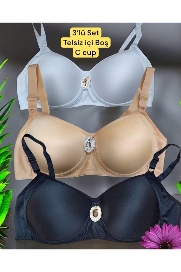 3-Color Unfilled Hollow Wire-Free Plus-Size Bra - Mother's Bra