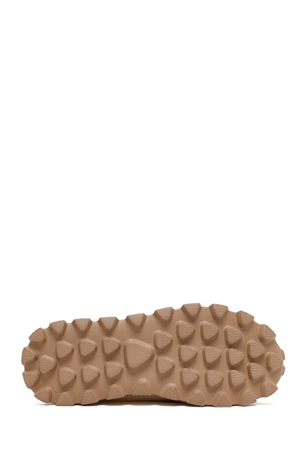 Zero Erkek Bej Bağcıklı Kalın Tabanlı Kumaş Sneaker 25SFD69406F - 4