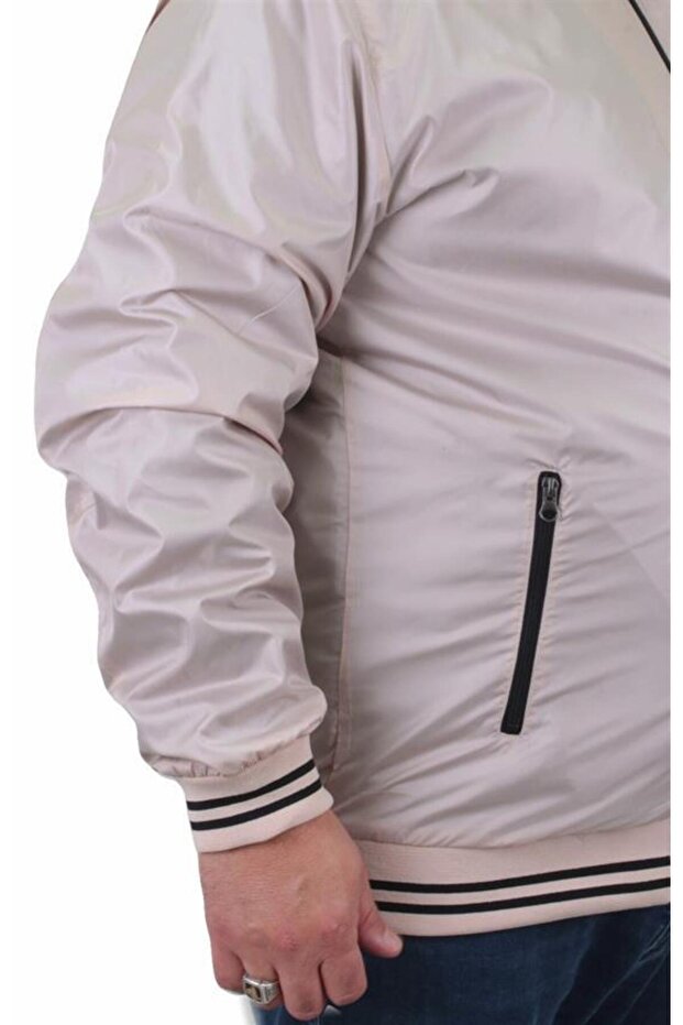 Plus Size Basic Pilot Coat 23823 BEIGE - 6