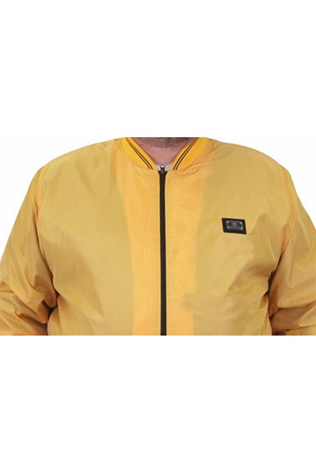 معطف طيار أساسي مقاس كبير 23823 خردل - 5