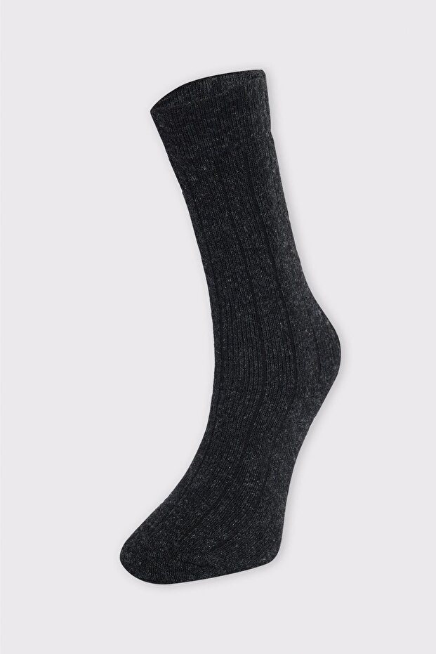 Winter Thick Black Men's Socks