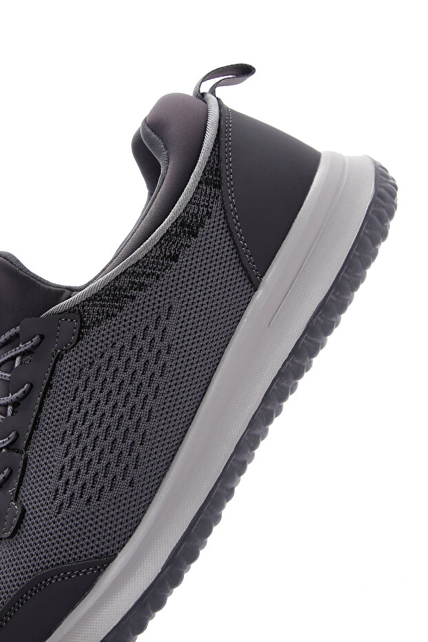 Zero Erkek Gri Bağcıklı Kalın Tabanlı Kumaş Sneaker 25SFD69046F - 8