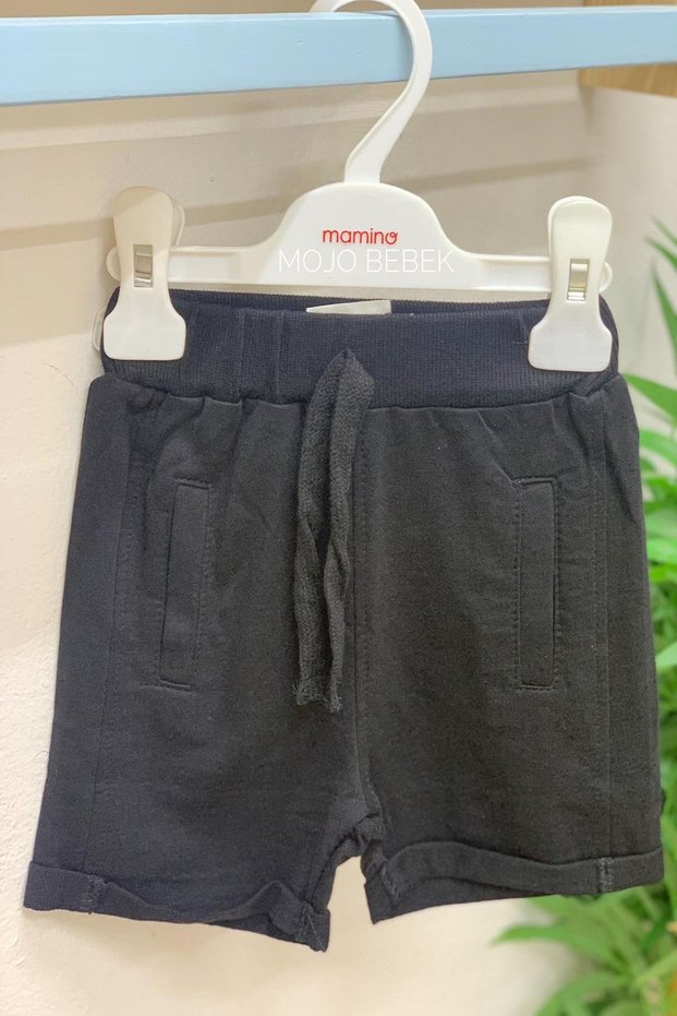 Baby Boy 9-36 Months 100% Cotton Double Leg Combed Cotton Shorts 4053 Black