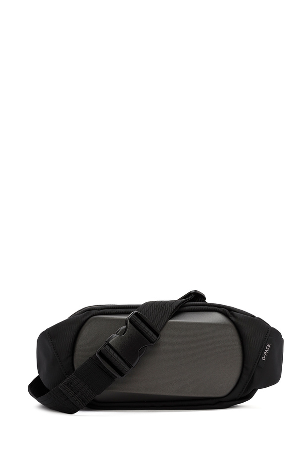 حقيبة خصر من القماش الرمادي للرجال من D-Pack 24SBD30036F