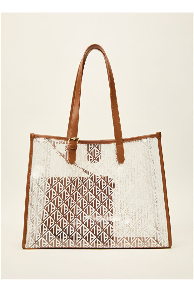 Oblique Monogram Şeffaf Alışveriş Çantası - 3