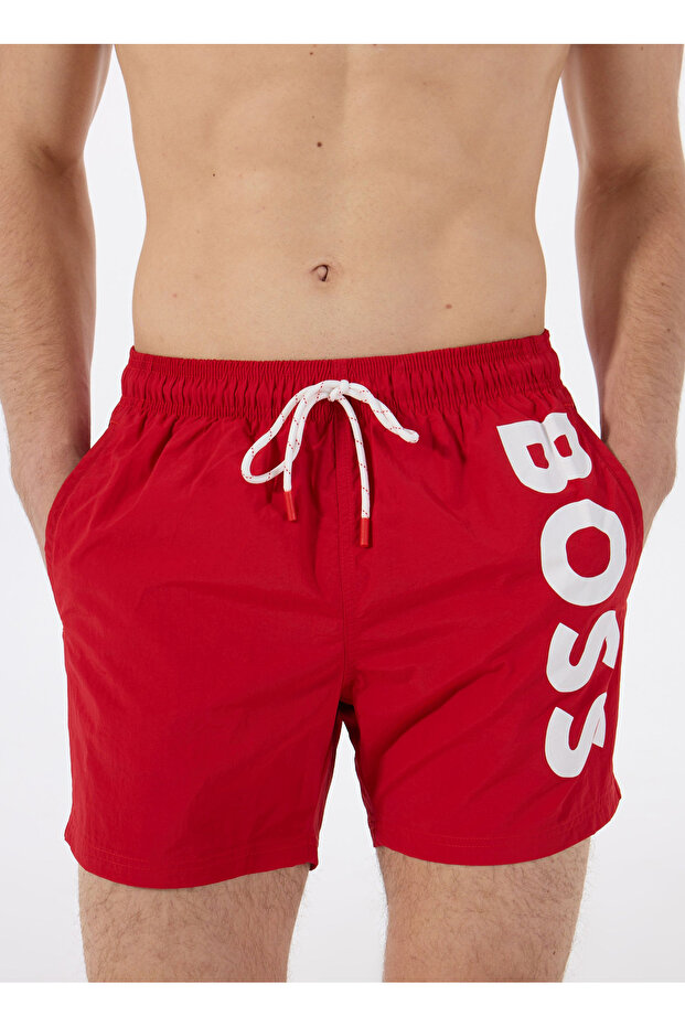 Kırmızı Erkek Şort Mayo Octopus - 2
