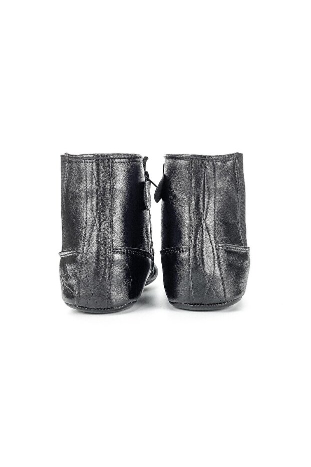 Hakiki Dana Derisi Kalın Tabanlı Mest – Astarlı, Fermuarlı Ve Lastikli - 4