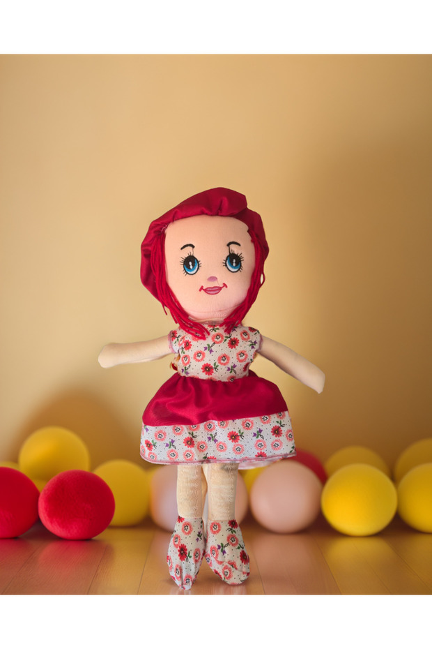 Kız Çocuk Oyuncak Bebekler Sarı Elbiseli 50cm Oyuncak Bez Bebek Çok Renkll Eğitici Oyuncak Bebek - 8