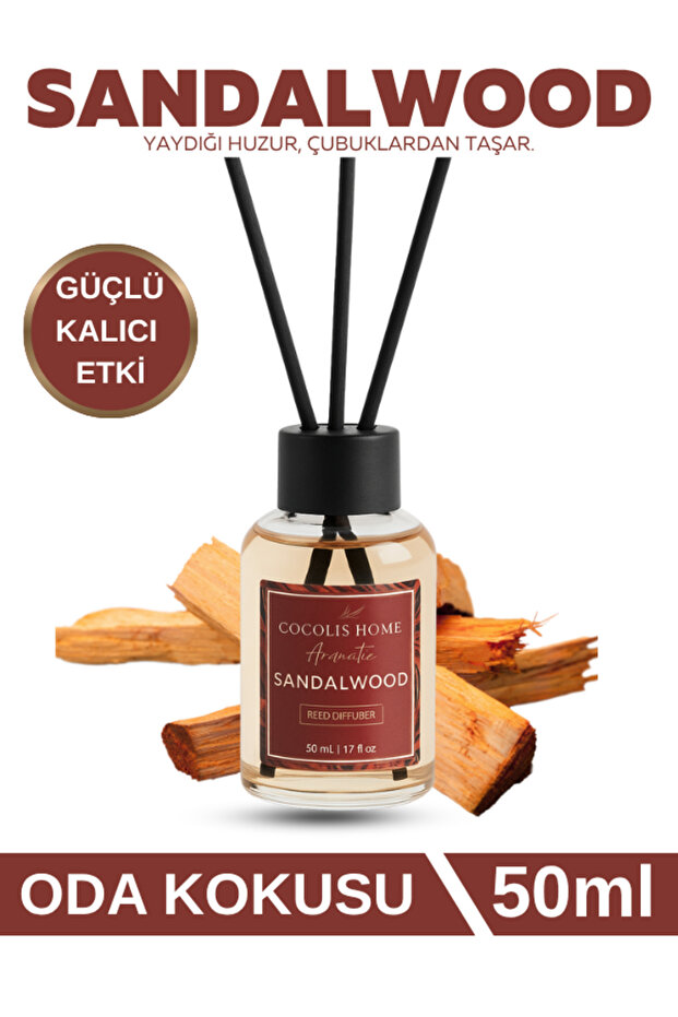 Sandalwood Reed Dıffuser Çubuklu Oda Kokusu 50 Ml - 2