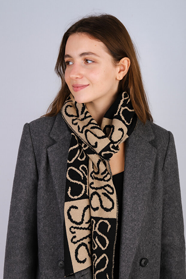 وشاح تريكو منقوش - 2