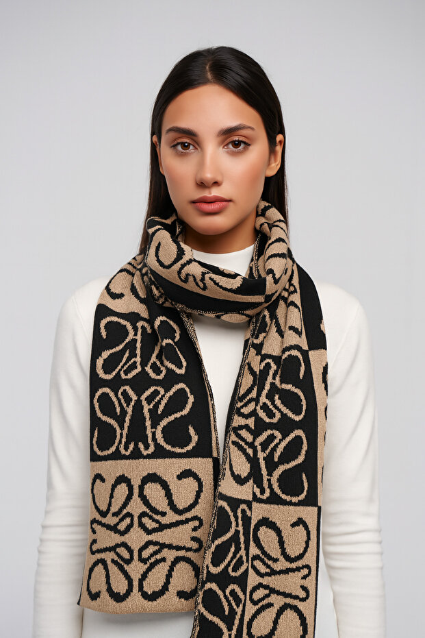 وشاح تريكو منقوش - 4