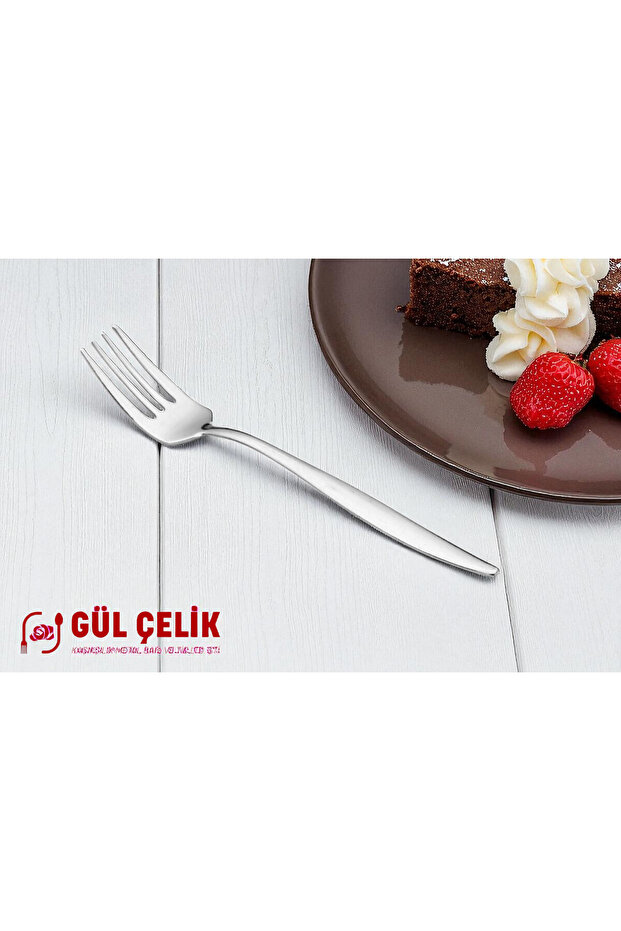 Fork Spoon Set 60 Pieces 12 Person Pointed Model 18/0 Quality - 6