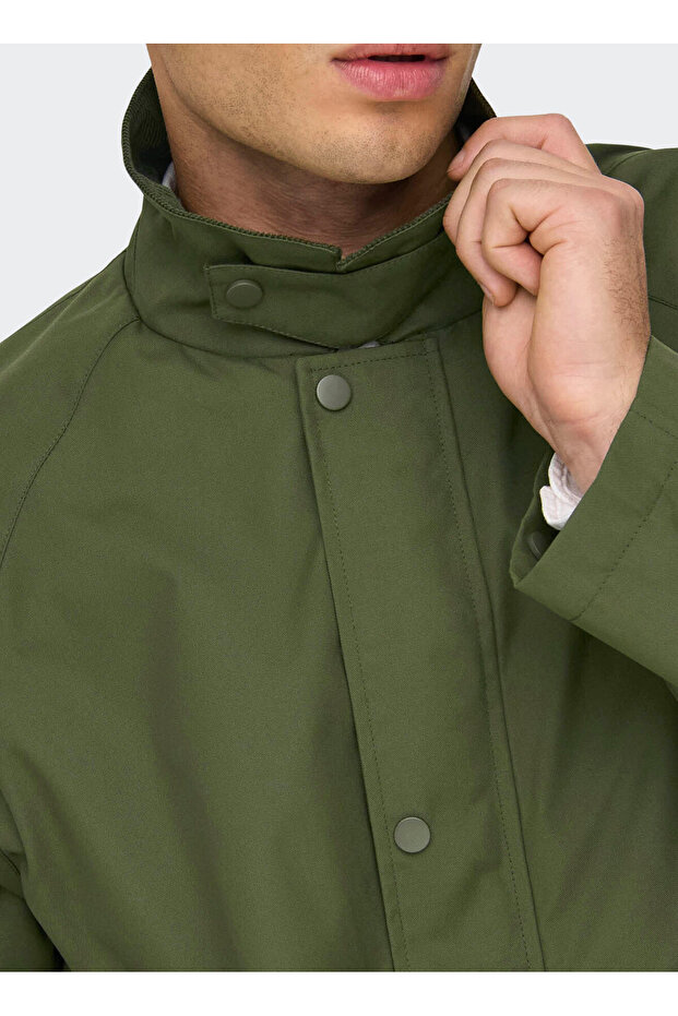 Only & Sons Casual Dark Green Men's Jacket Onskosmo Life Jacket Otw - 3