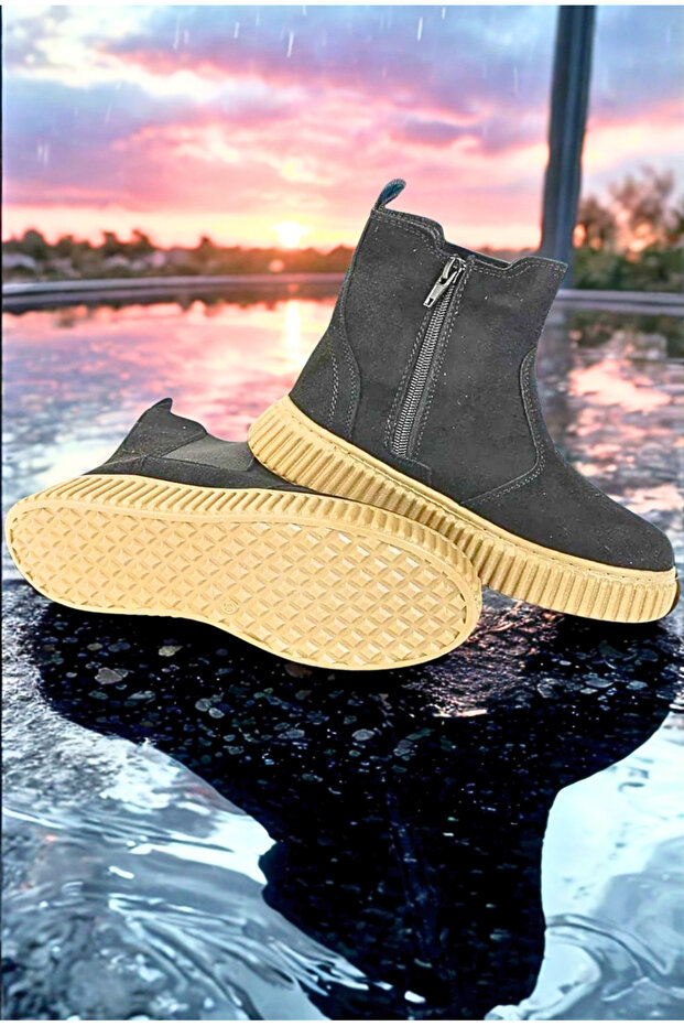 Unisex Sıcak Tutan Astarlı Chunky Kaymaz ve Rahat Taban Fuşya Çocuk Kışlık Bot Kışlık Çocuk Bot - 8