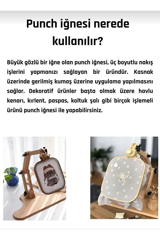 Punch Needle Set, PANÇ iğnesi Seti, punch iğnesi - 7