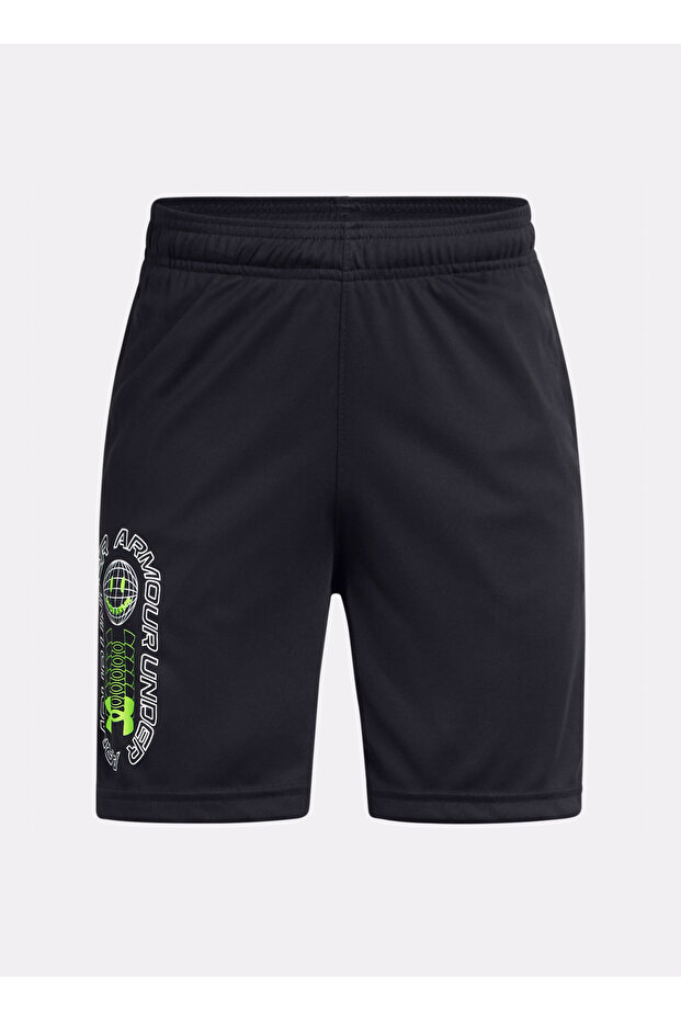 Lastikli Bel Normal Siyah Erkek Çocuk Şort 1390017-001-UA Tech Summer Short - 1