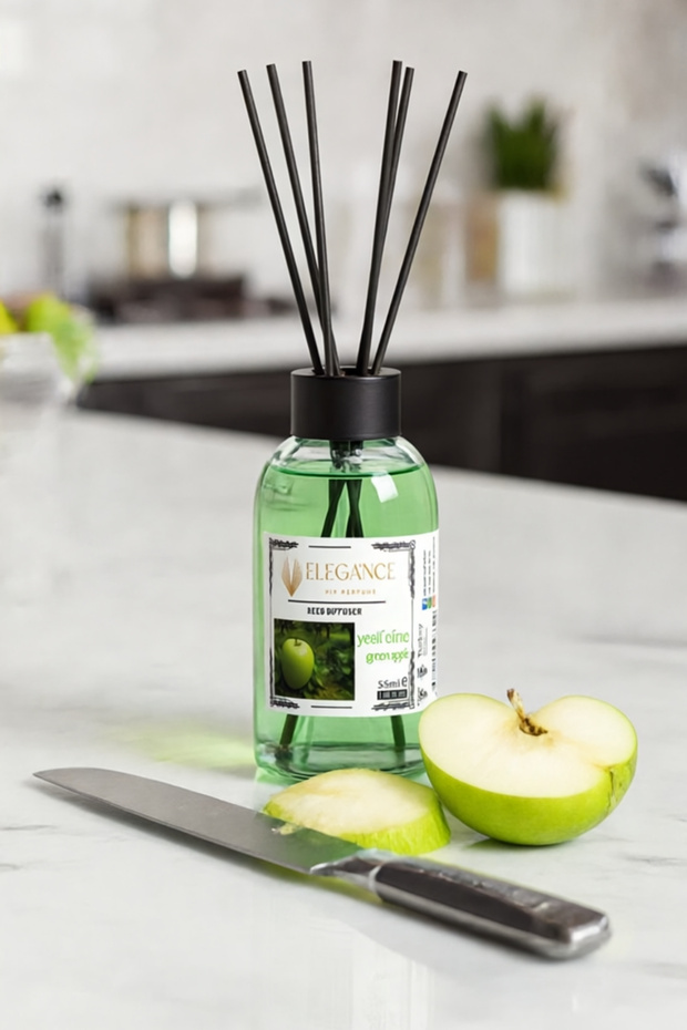Yeşil Elma Reed Diffuser Bambu Çubuklu Oda Kokusu 55 ml - 7