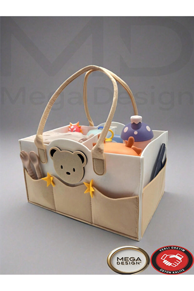 Sweet Felt Mother Baby Care Bag Newborn Changing Organizer Portable Organizer