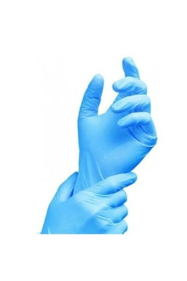 Mavi Nitril Pudrasız Eldiven Medium 100 Lük - 2