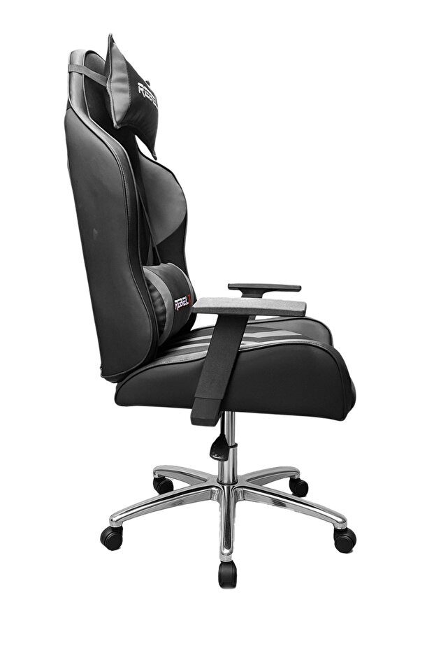 Oyuncu Koltuğu Basic Krom Ayak Gri Renk - 4