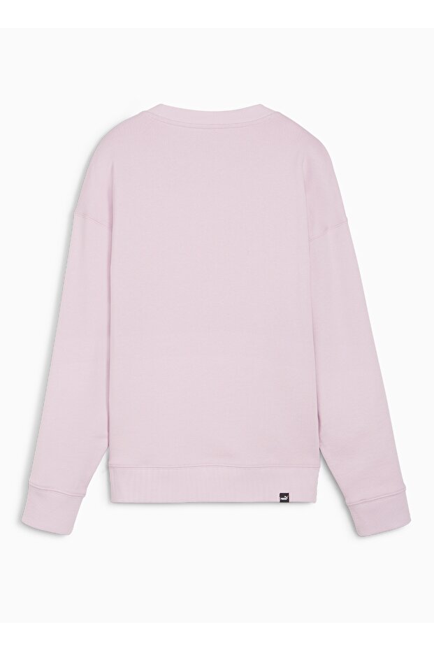 67788660 HER Crew TR Grape Mist Pembe Yuvarlak Yaka Lastikli Bel Regular Fit Kadın Sweatshirt - 6