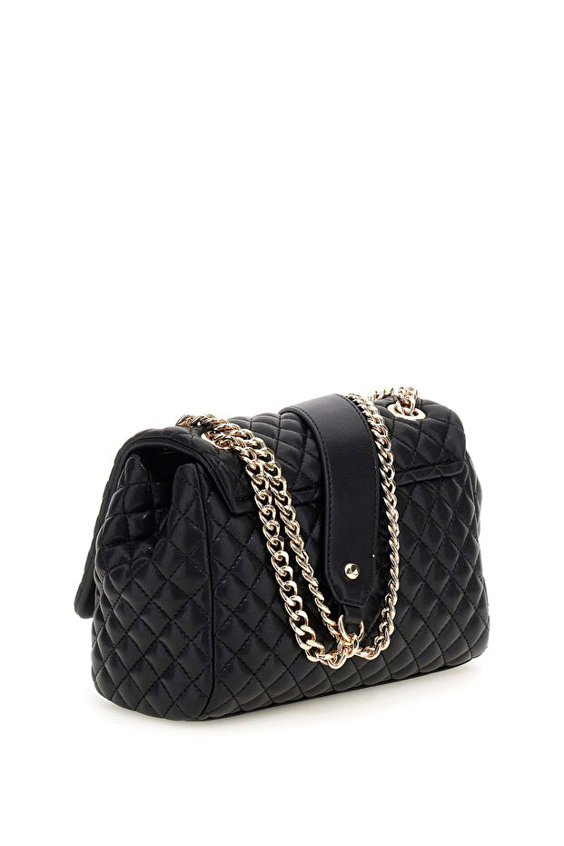 21x16x10 cm Siyah Kadın El Çantası HWEQG954121 - 2