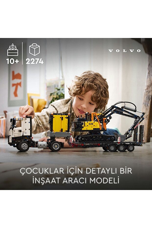 ® Technic Volvo FMX Kamyon ve EC230 Elektrikli Ekskavatör 42175 -10 Yaş ve Üzeri Set(2274 Parça - 6