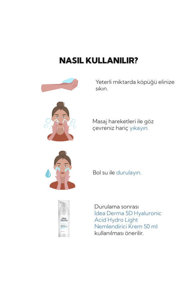 İdea Derma Glikolik Asit Yüz Yıkama Köpüğü 200 ml - 6