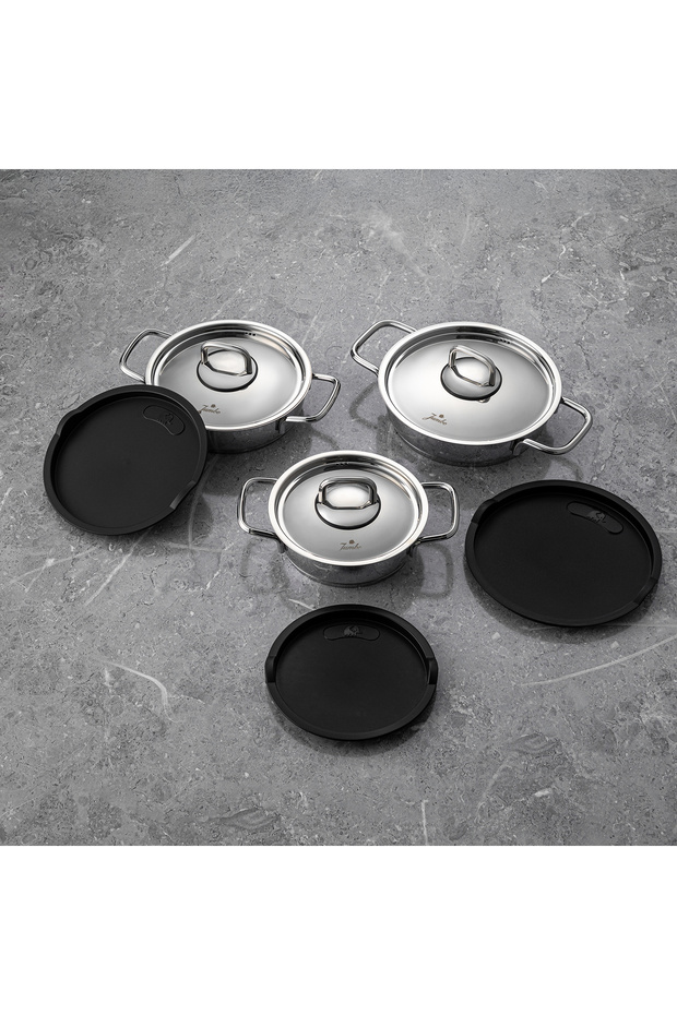 New Myra 9 Parça Çelik Sahan Seti - 3