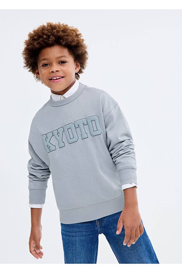 Pamuklu oversize sweatshirt - 2