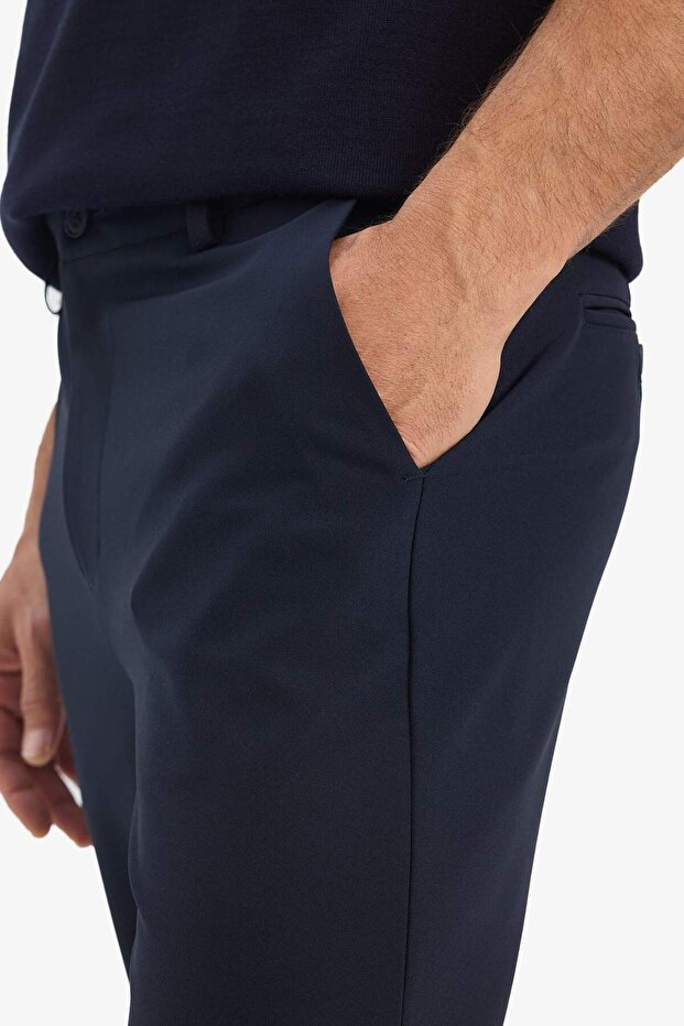 Tailored Regular Fit Kısa Paça Esnek Kumaş Teknik Pantolon F1672AX25AU - 5