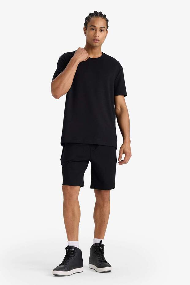 DeFactoFit Standart Fit Modal Sporcu Kısa Paça Şort F8393AX25AU - 5