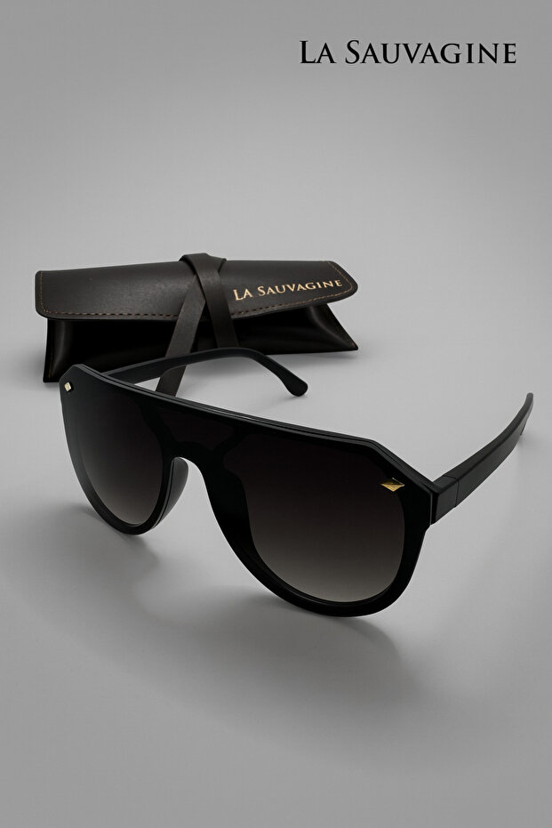 Black Unisex Sunglasses – Special Design Case Gift